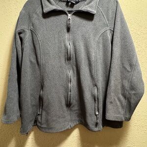 Lands' End Gray Utility Jacket for Women